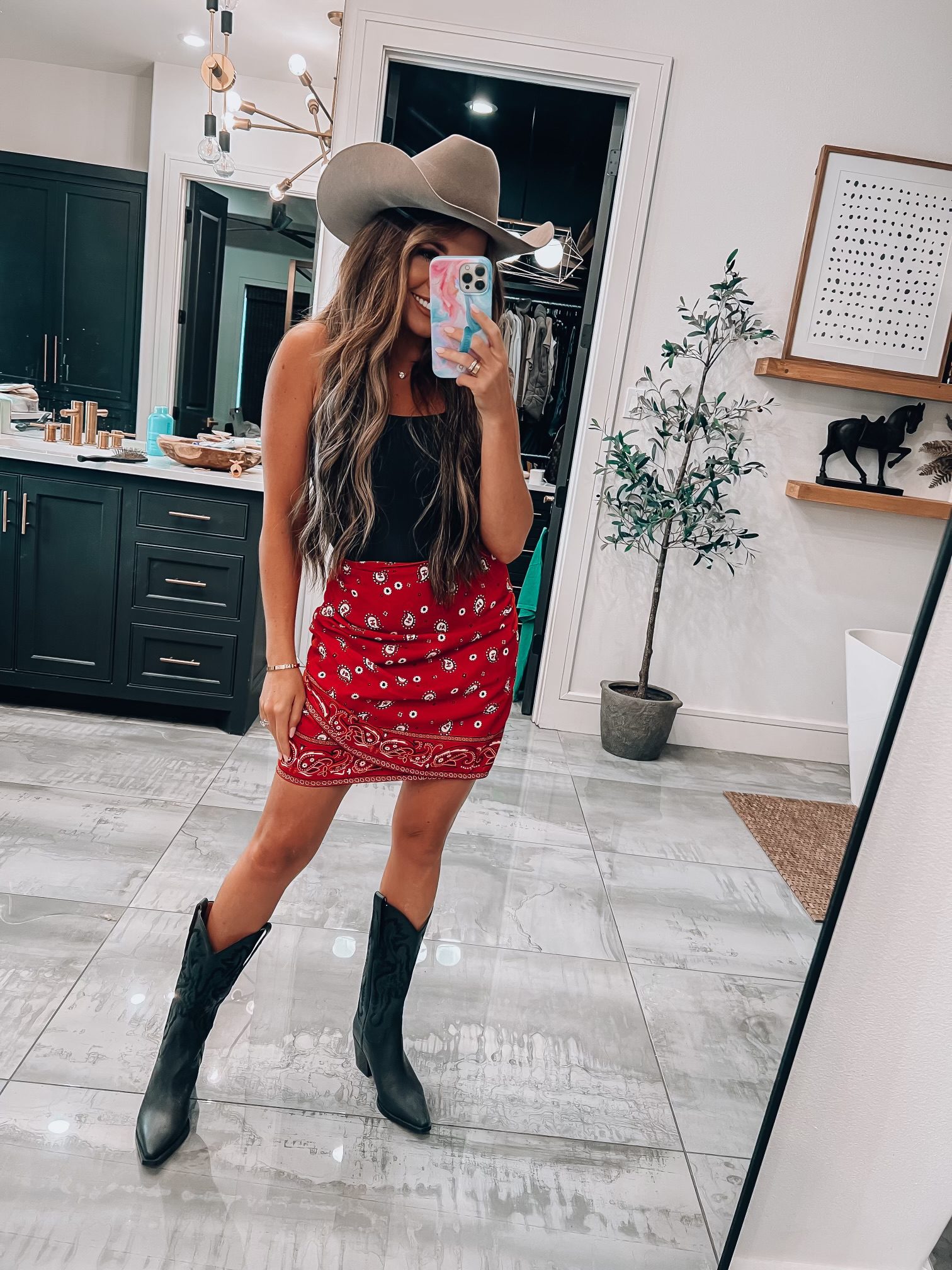 Concert Outfit Ideas Knee High Boots